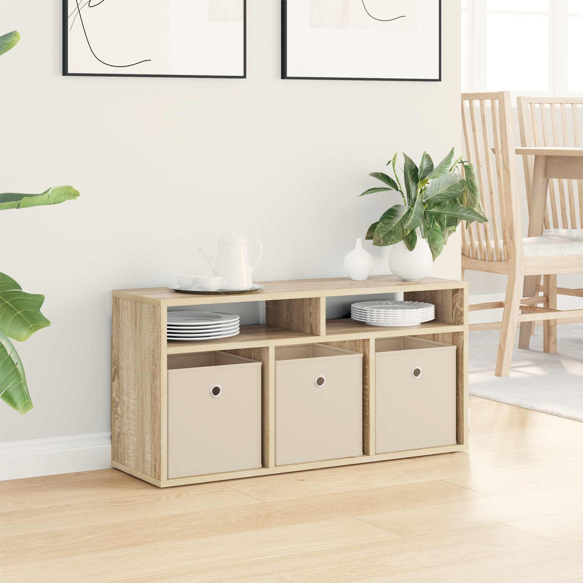 Lavbord med skuffe Sonoma eg 87 x 27,5 x 43 cm