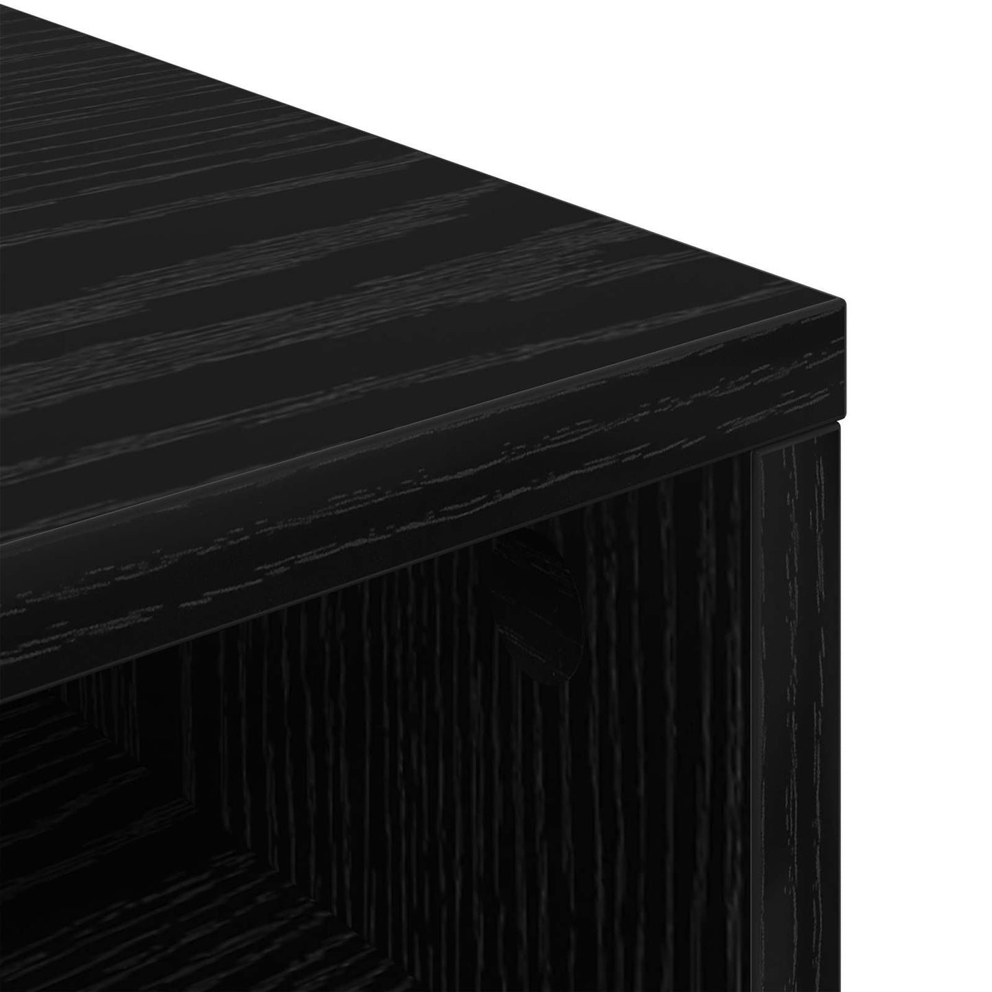 Lavbord med skuffe Sort eg 102 x 32 x 48,5 cm