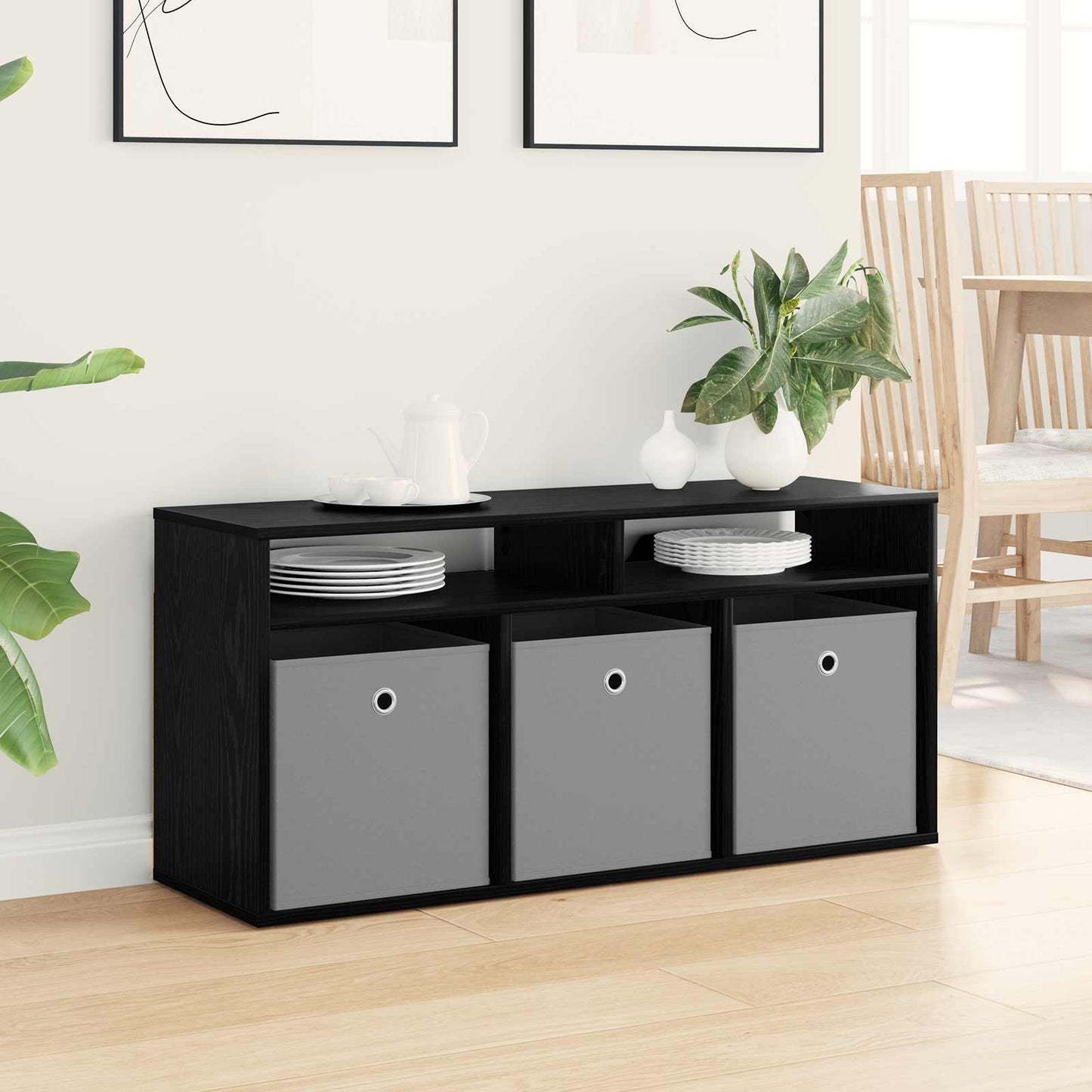 Lavbord med skuffe Sort eg 102 x 32 x 48,5 cm