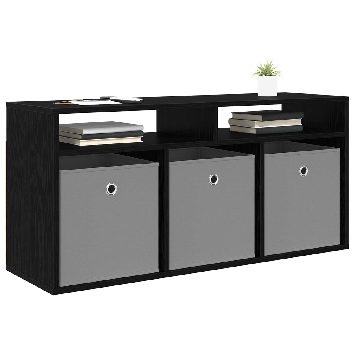 Lavbord med skuffe Sort eg 102 x 32 x 48,5 cm