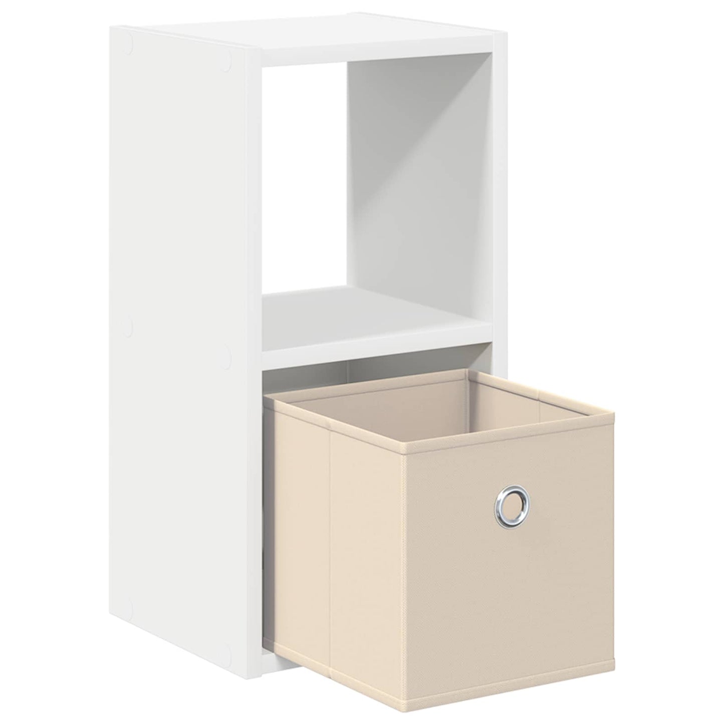 Sengebord 2 stk. Hvid 25,5 x 22 x 49,5 cm Konstrueret træ