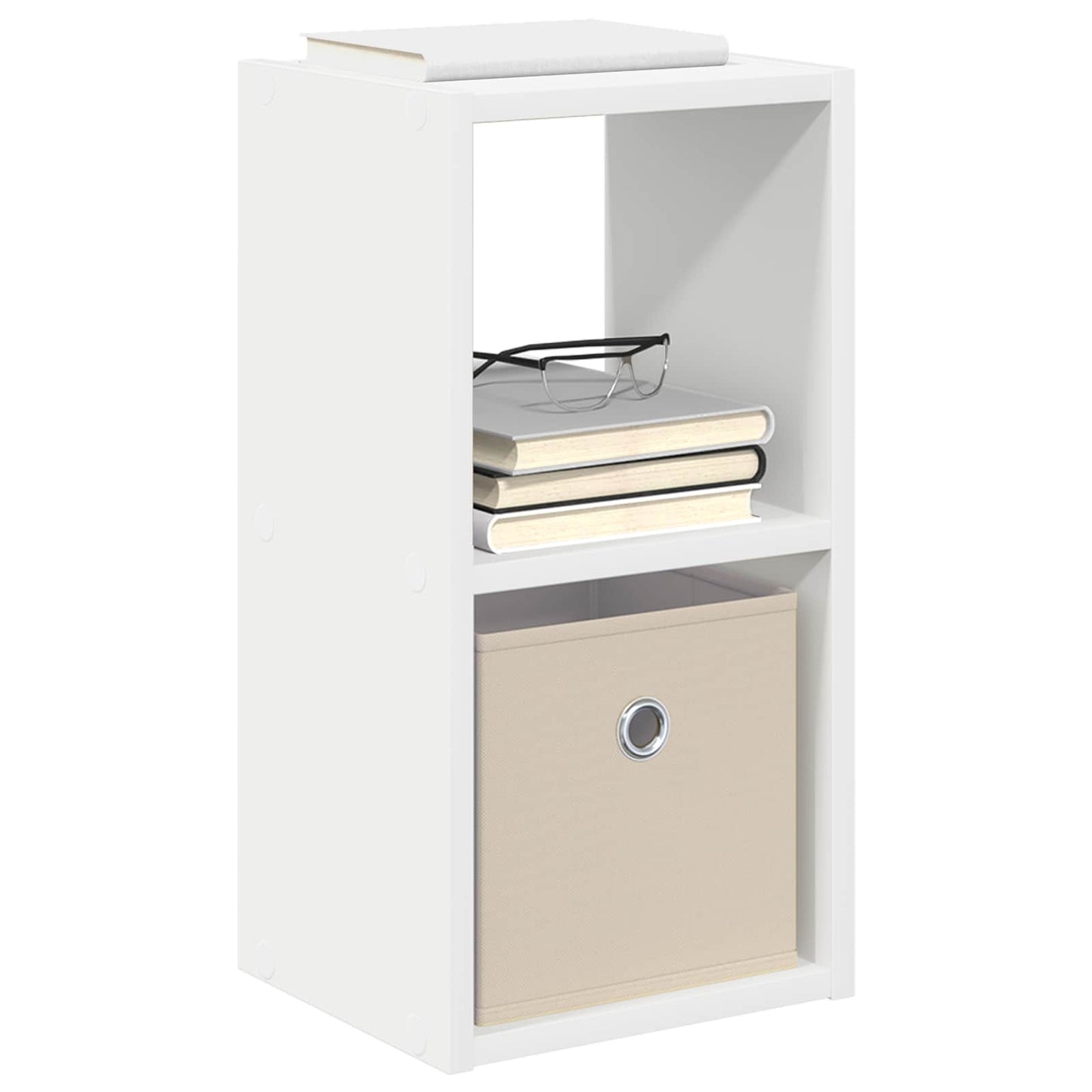 Sengebord 2 stk. Hvid 25,5 x 22 x 49,5 cm Konstrueret træ