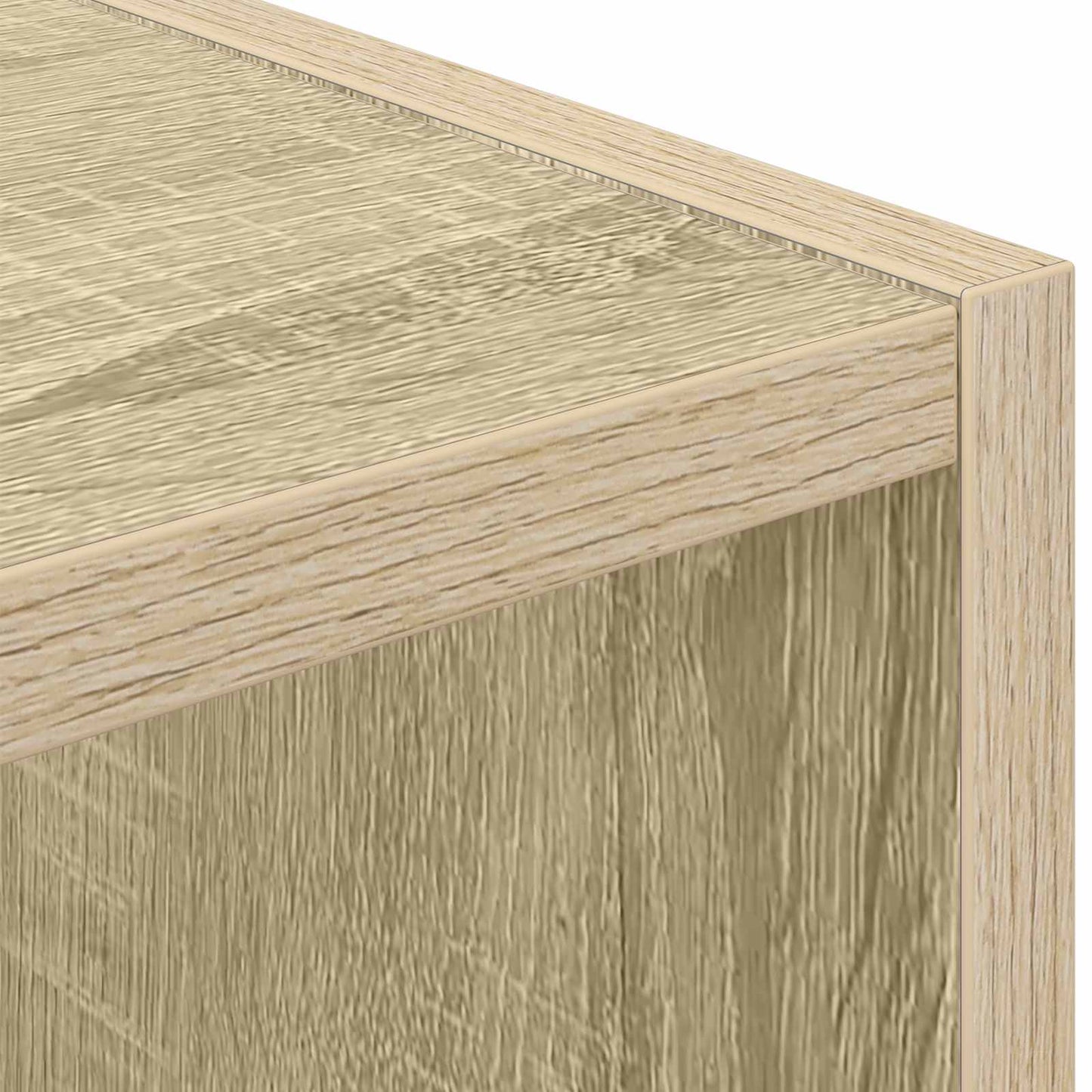 Sengebord 2 stk. Sonoma eg 25,5 x 22 x 49,5 cm Konstrueret træ
