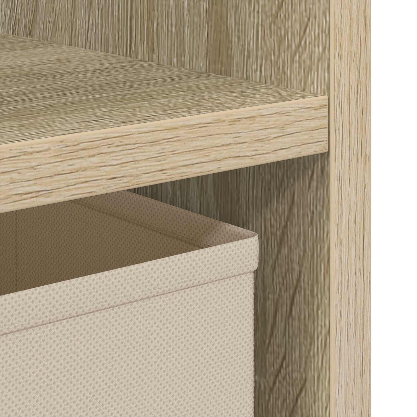 Sengebord 2 stk. Sonoma eg 25,5 x 22 x 49,5 cm Konstrueret træ
