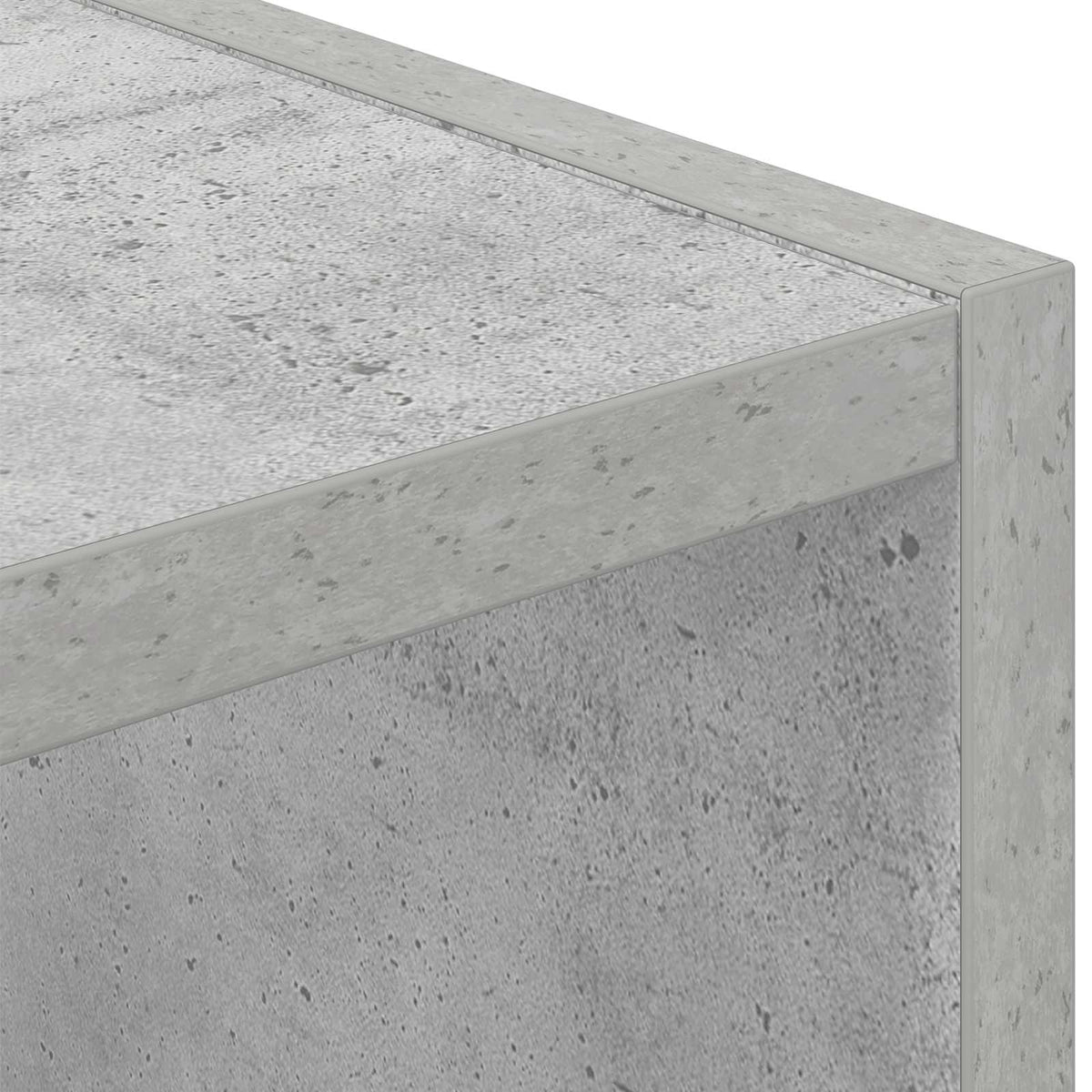 Sengebord 2 stk. Beton Grå 25,5 x 22 x 49,5 cm Konstrueret træ