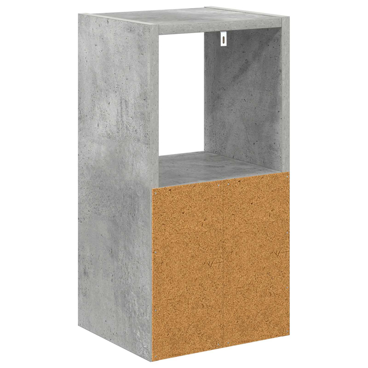 Sengebord 2 stk. Beton Grå 25,5 x 22 x 49,5 cm Konstrueret træ
