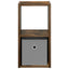 Sengebord Røget eg 25,5 x 22 x 49,5 cm Konstrueret træ