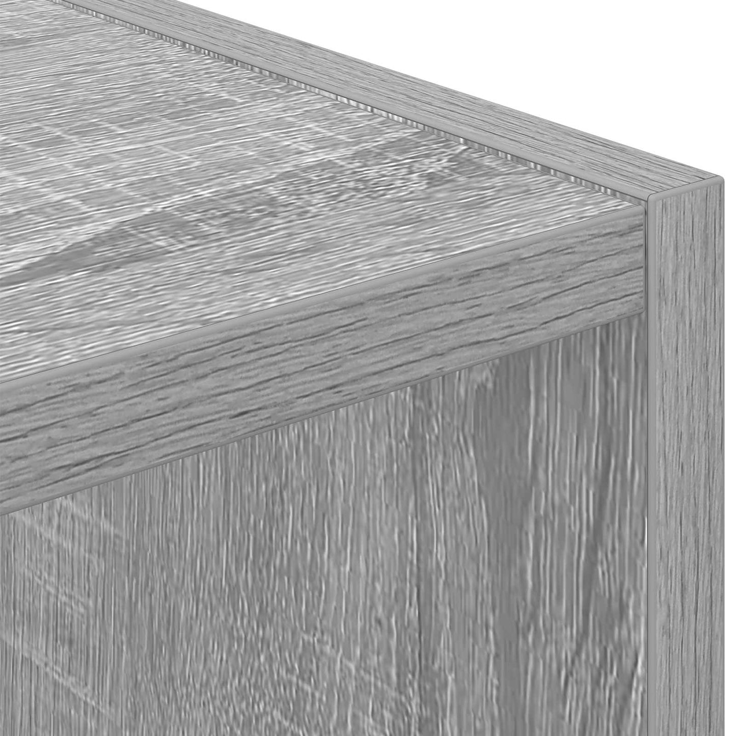 Sengebord 2 stk. Grå Sonoma 25,5 x 22 x 49,5 cm Konstrueret træ
