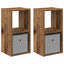 Sengebord 2 stk. Gammelt træ 25,5 x 22 x 49,5 cm