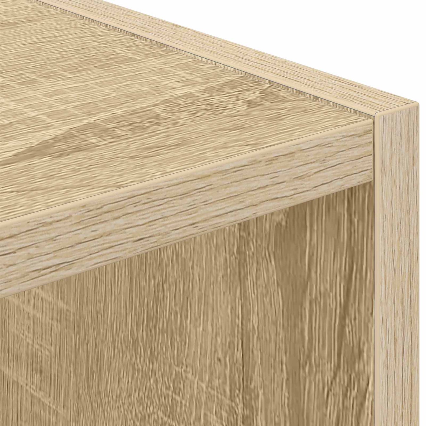 Sengebord 2 stk. Sonoma eg 30,5 x 27 x 59,5 cm Konstrueret træ