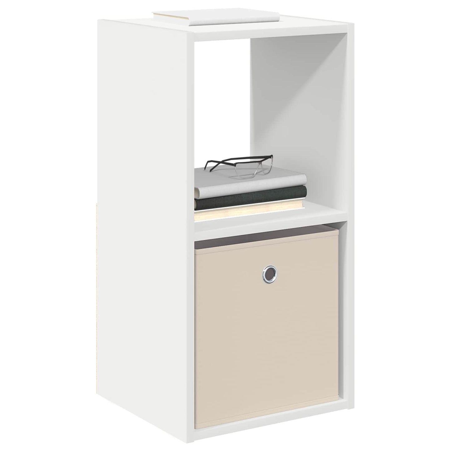 Sengebord 2 stk. Hvid 35 x 32 x 68,5 cm Konstrueret træ