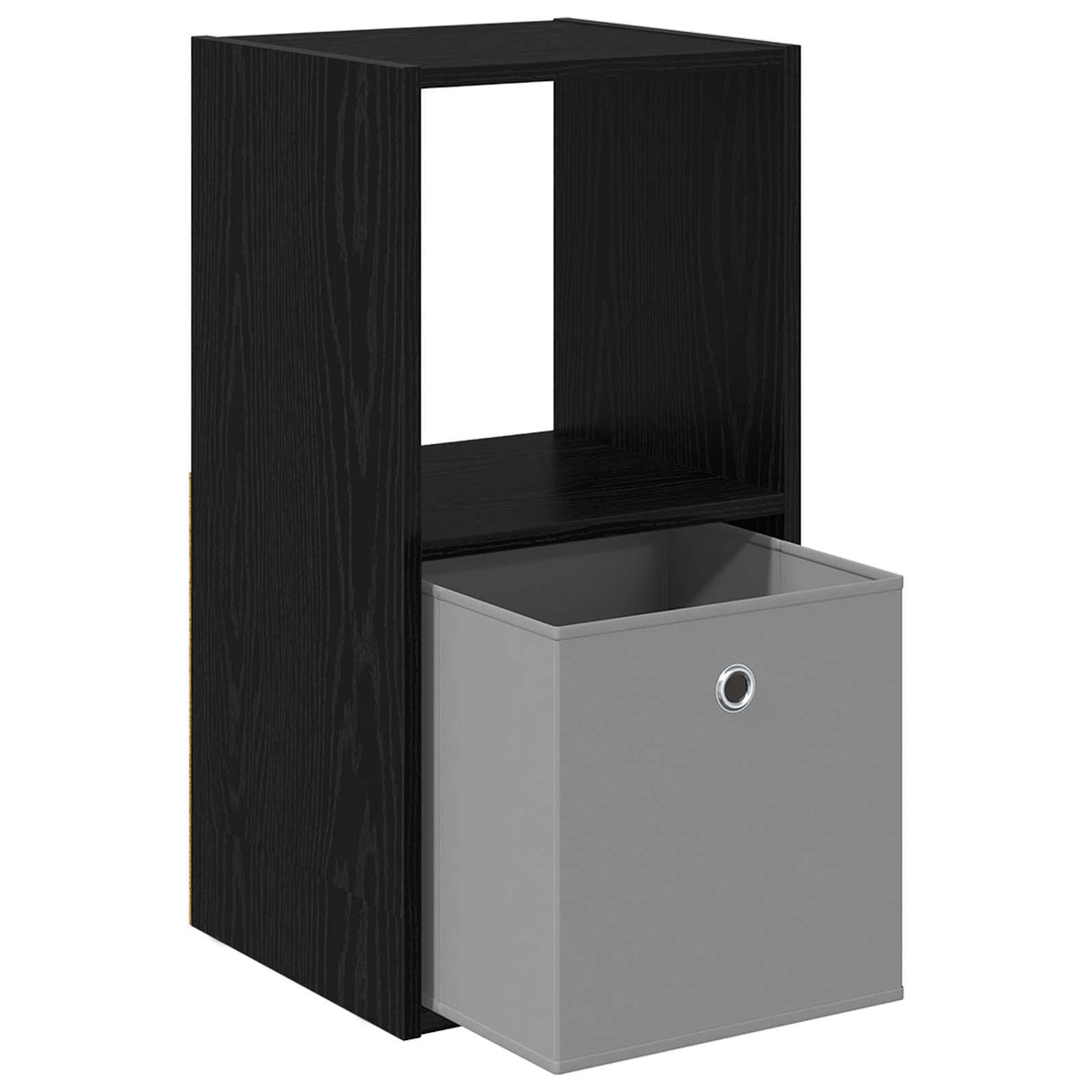 Sengebord 2 stk. Sort eg 35 x 32 x 68,5 cm Konstrueret træ