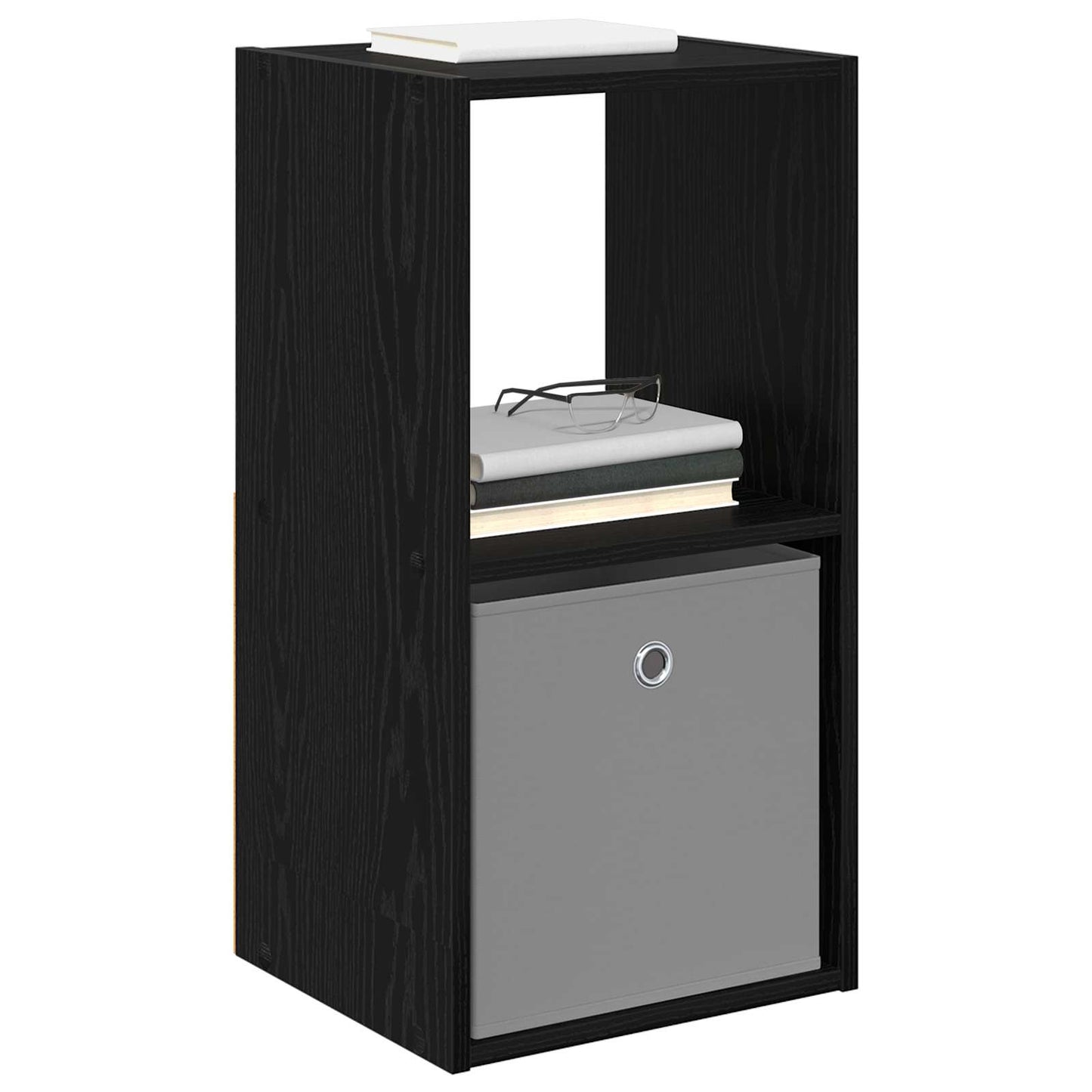 Sengebord 2 stk. Sort eg 35 x 32 x 68,5 cm Konstrueret træ