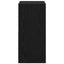 Sengebord 2 stk. Sort eg 35 x 32 x 68,5 cm Konstrueret træ