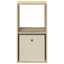 Sengebord Sonoma eg 35 x 32 x 68,5 cm Konstrueret træ