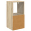 Sengebord 2 stk. Sonoma eg 35 x 32 x 68,5 cm Konstrueret træ