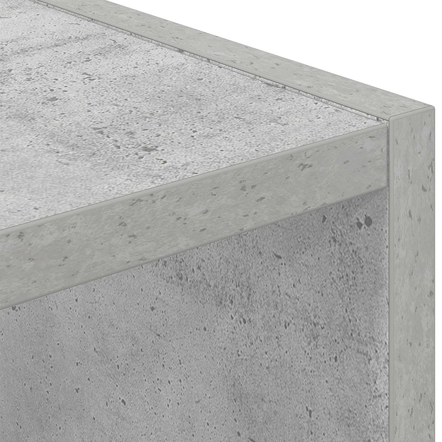 Sengebord Beton Grå 35 x 32 x 68,5 cm Konstrueret træ