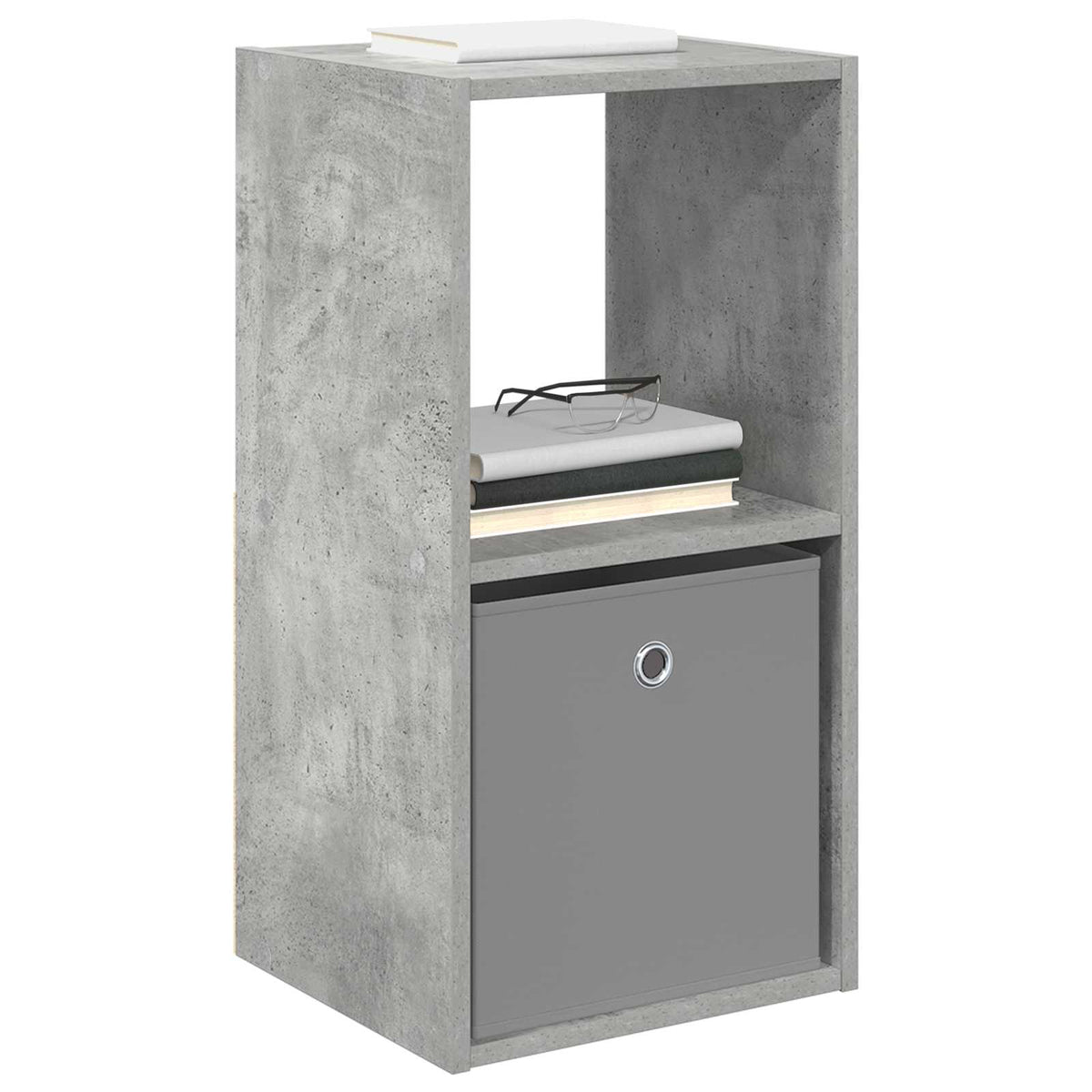Sengebord 2 stk. Beton Grå 35 x 32 x 68,5 cm Konstrueret træ