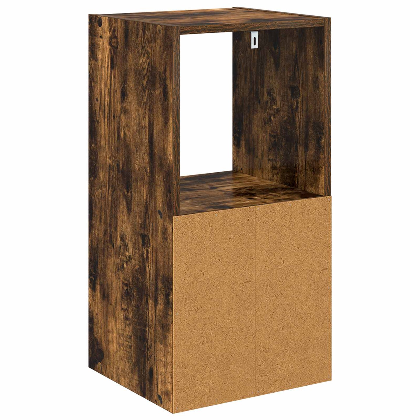 Sengebord 2 stk. Røget eg 35 x 32 x 68,5 cm Konstrueret træ