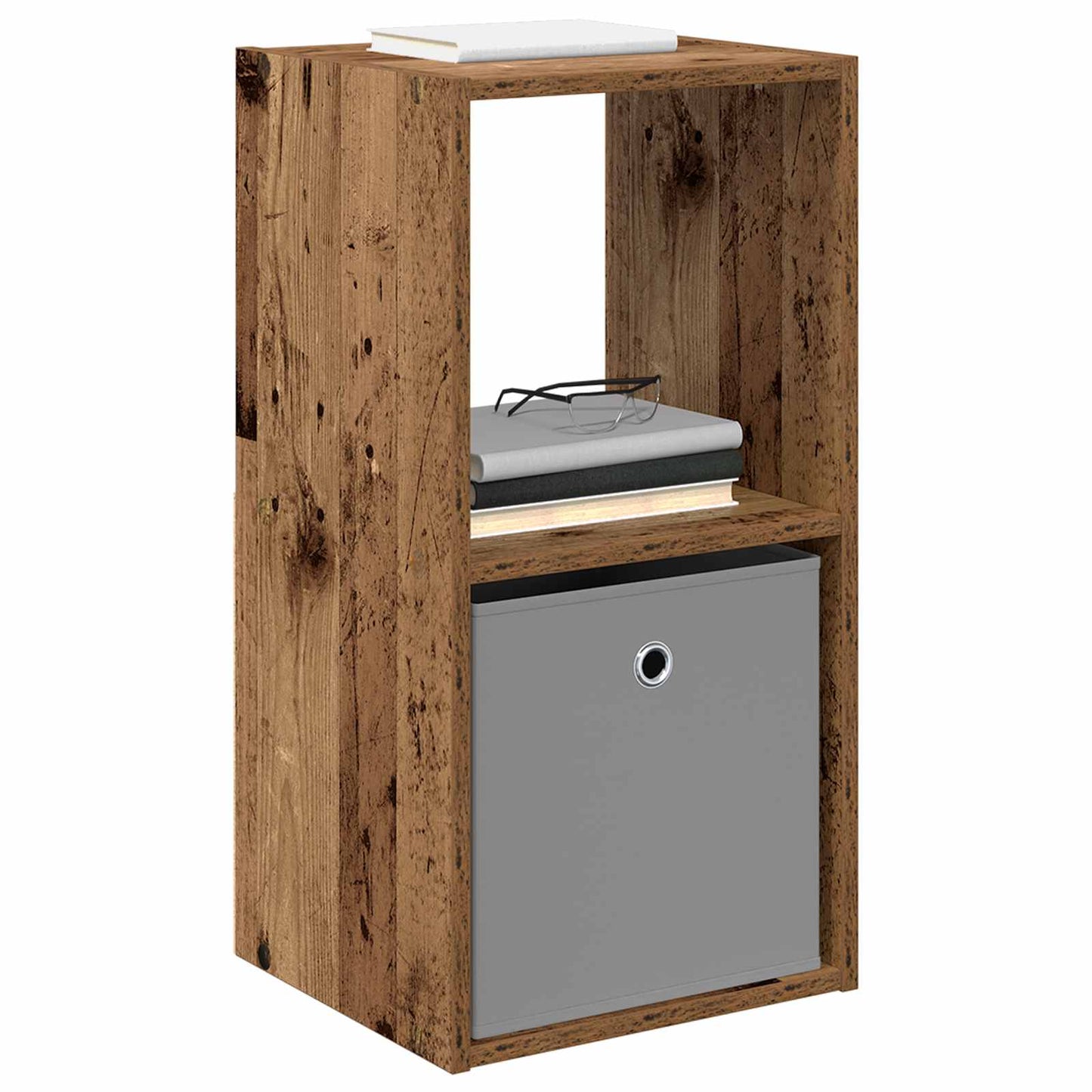 Sengebord 2 stk. Gammelt træ 35 x 32 x 68,5 cm Konstrueret træ