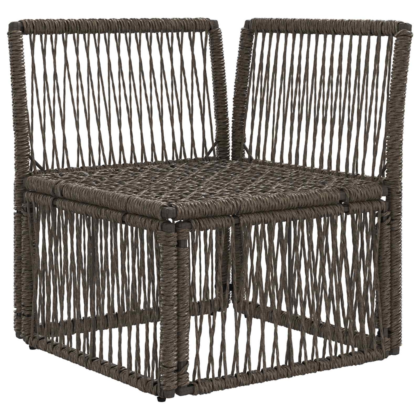 Hjørnesofa enhed Grå polyrattan