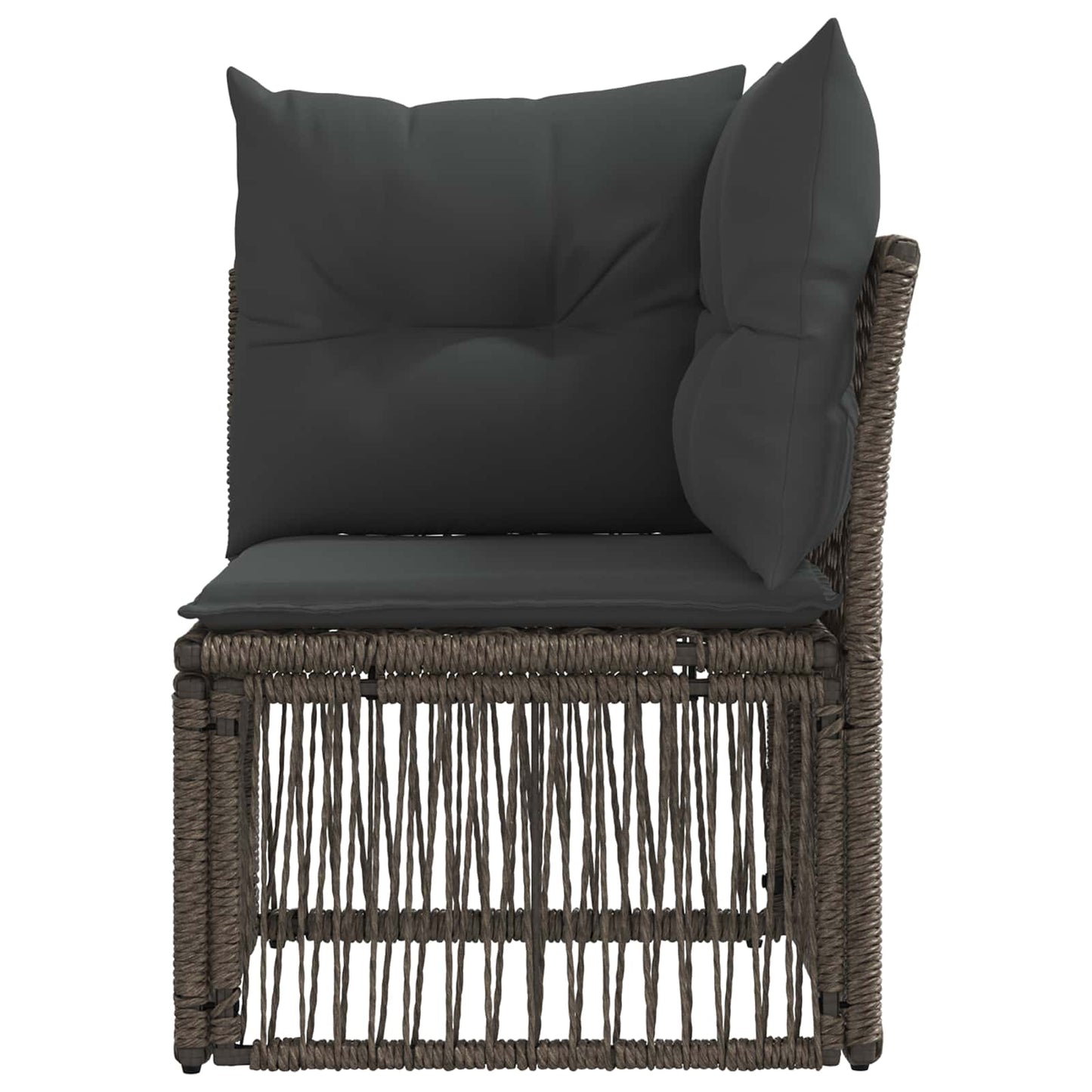 Hjørnesofa enhed Grå polyrattan
