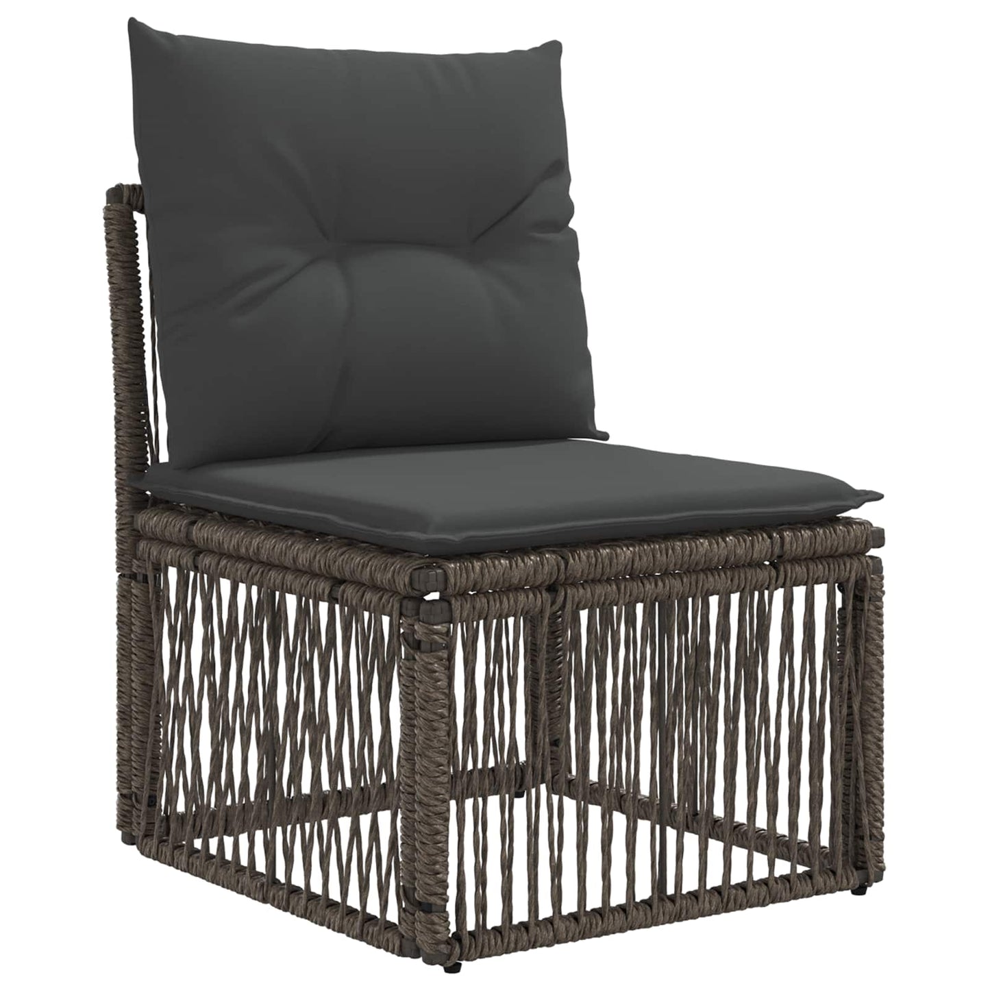 Armløs sofa enhed Grå polyrattan