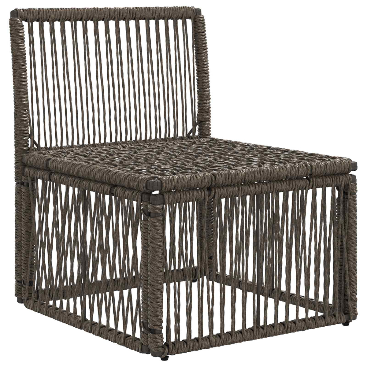 Armløs sofa enhed Grå polyrattan