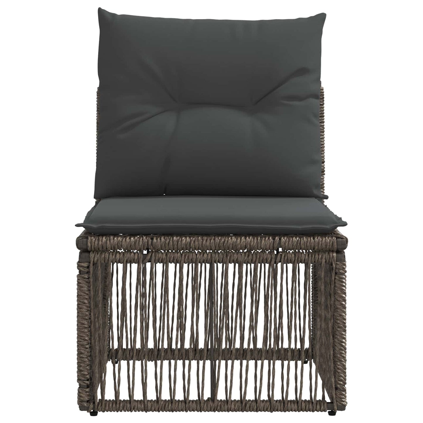 Armløs sofa enhed Grå polyrattan