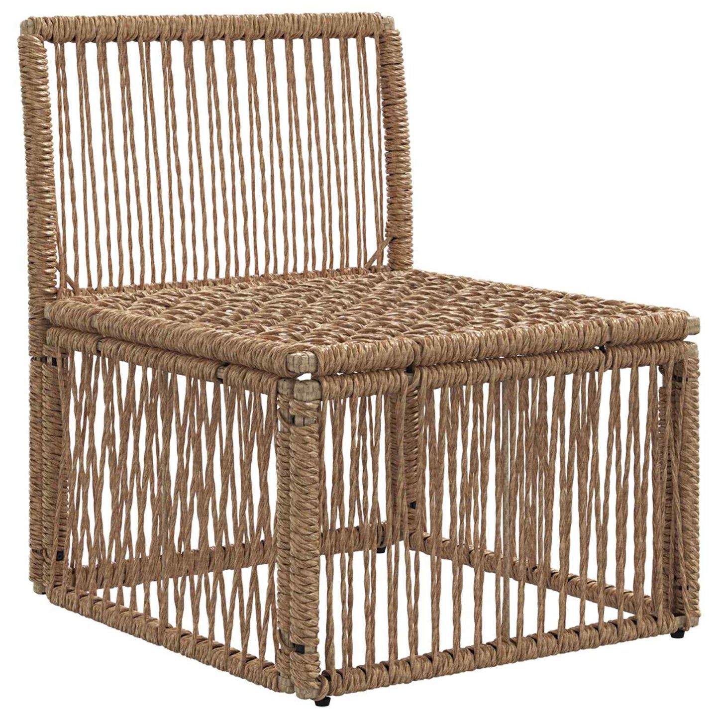 Armløs sofa enhed Beige polyrattan