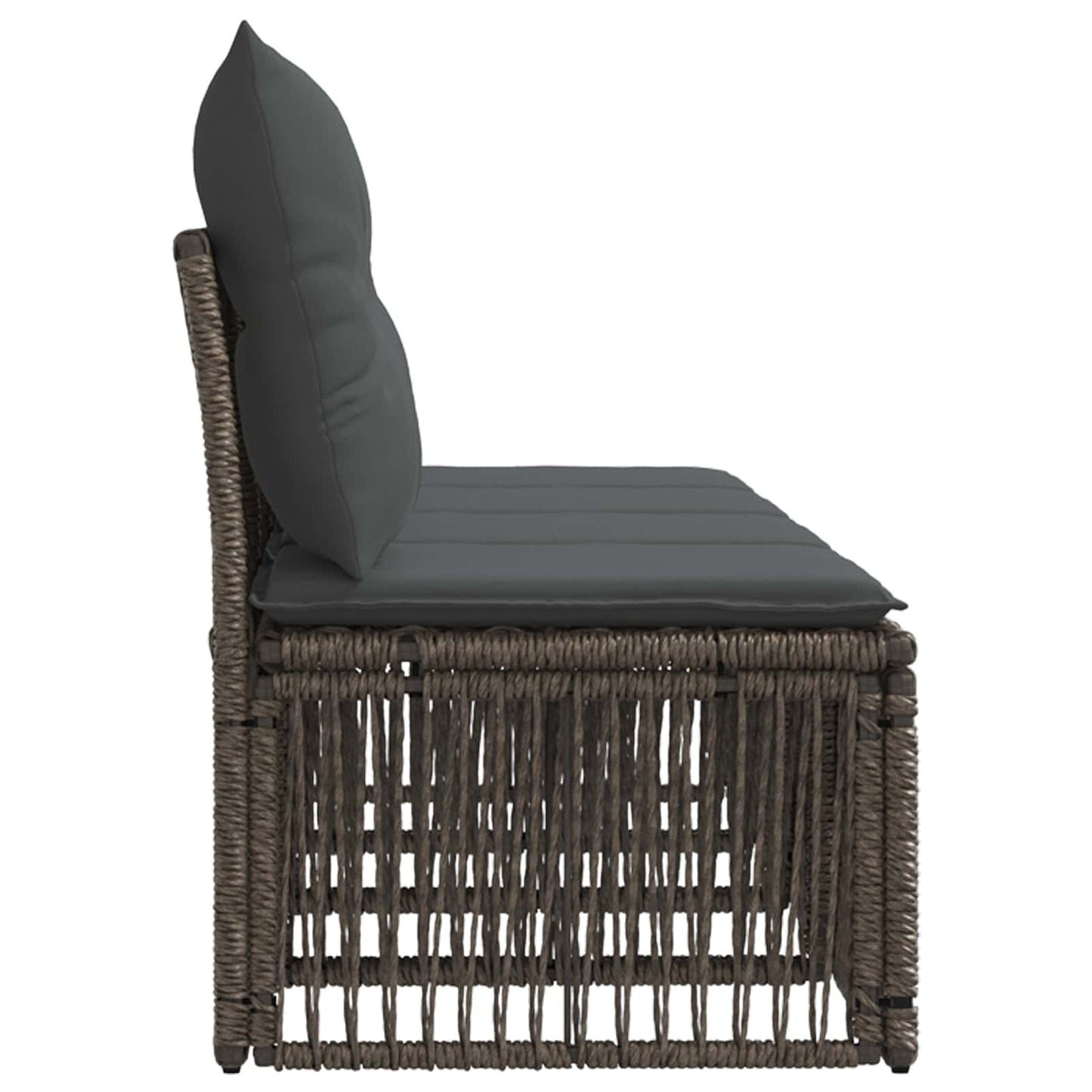 4-sæders sofa 4 stk. 4-Antal sæder Grå polyrattan