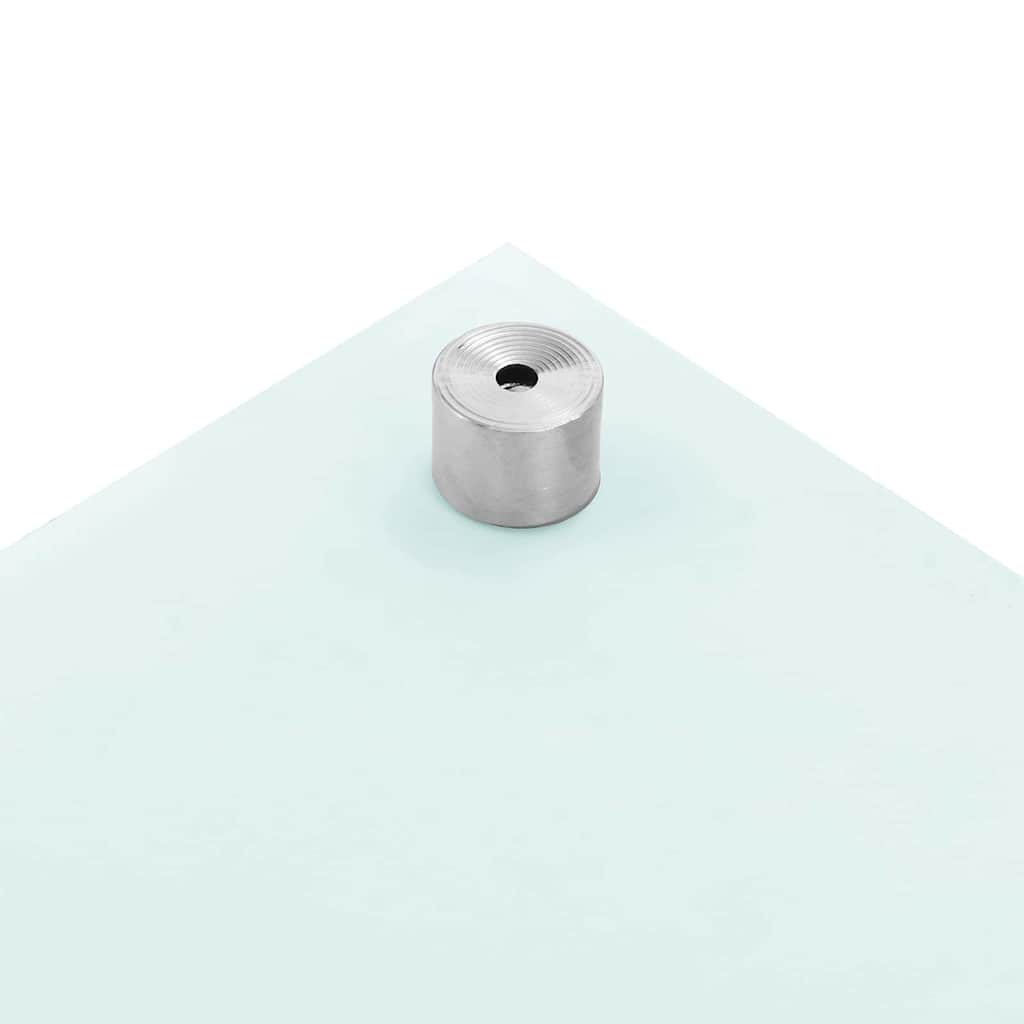 Køkkenbacksplash 2 stk. Hvid 100 x 50 cm hærdet glas