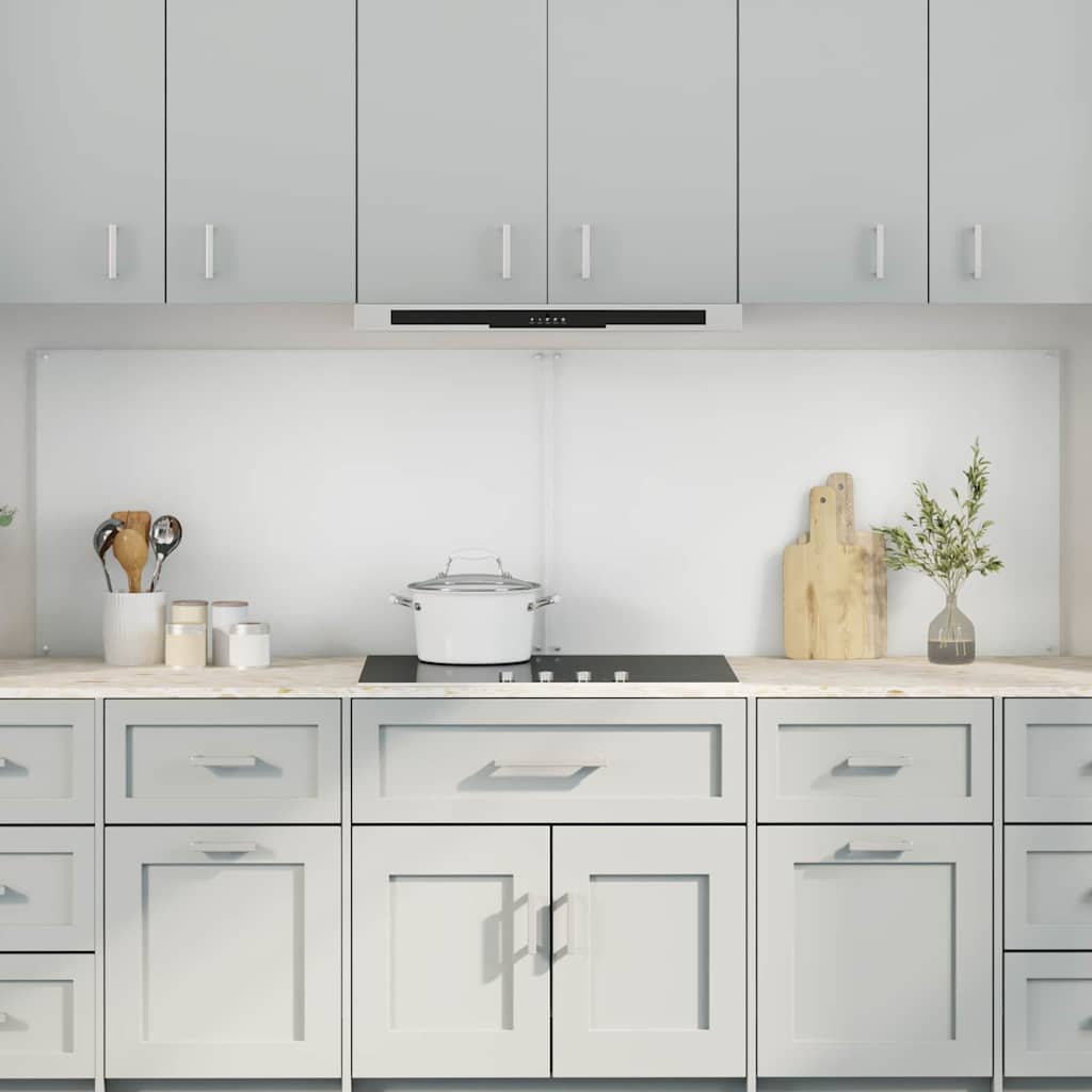 Køkkenbacksplash 2 stk. Transparent 100 x 60 cm hærdet glas