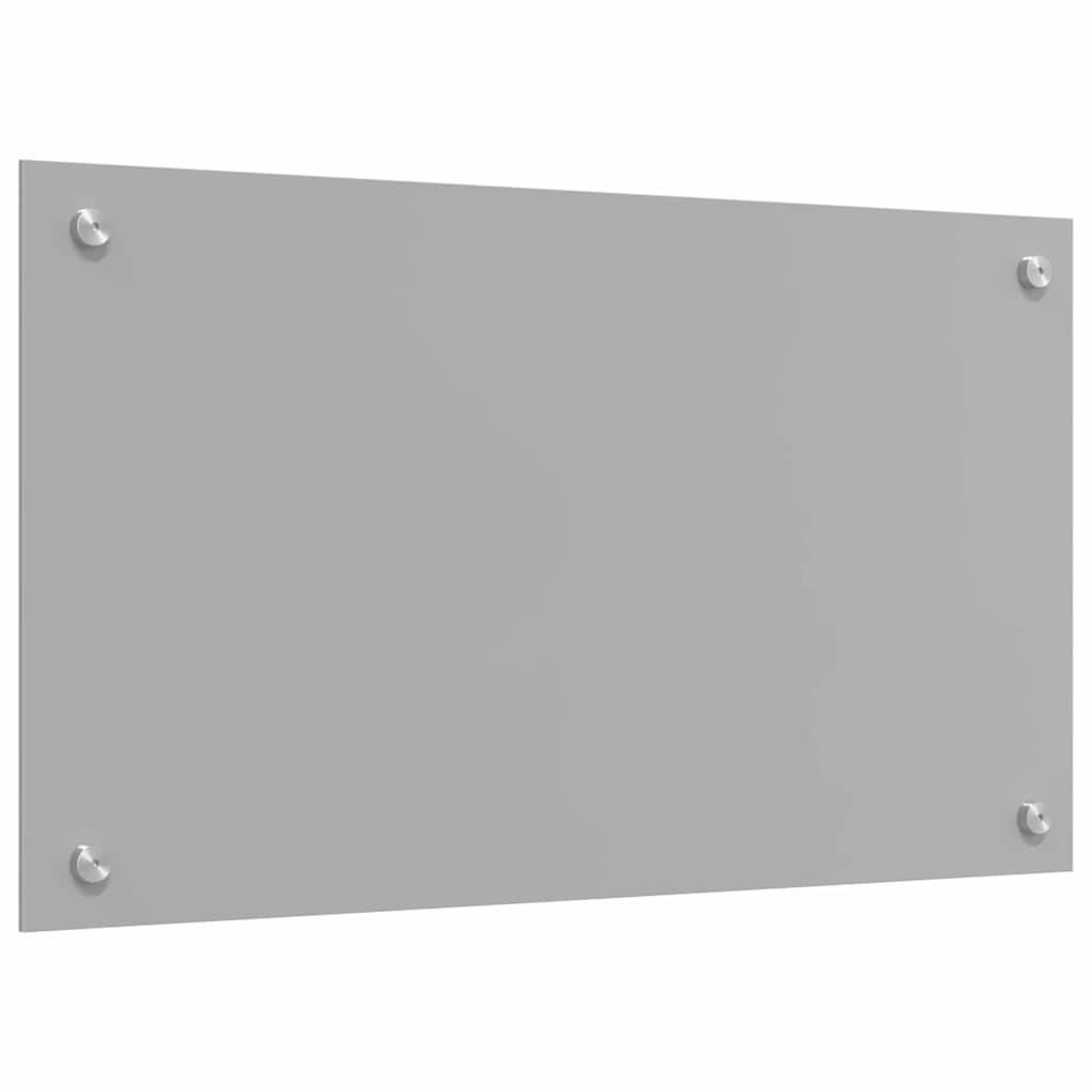 Køkkenbacksplash 2 stk. Lysegrå 70 x 40 cm hærdet glas
