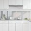 Køkkenbacksplash 2 stk. Lysegrå 90 x 50 cm hærdet glas