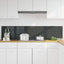 Køkkenbacksplash 2 stk. Mørkegrå 90 x 40 cm hærdet glas