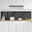 Køkkenbacksplash 2 stk. Mørkegrå 90 x 50 cm hærdet glas