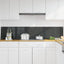 Køkkenbacksplash 2 stk. Mørkegrå 100 x 40 cm hærdet glas