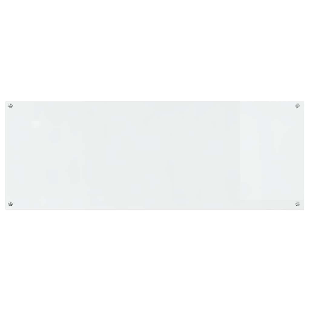 Køkkenbacksplash 2 stk. Transparent 110 x 40 cm hærdet glas