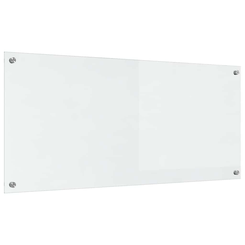 Køkkenbacksplash 2 stk. Transparent 110 x 50 cm hærdet glas