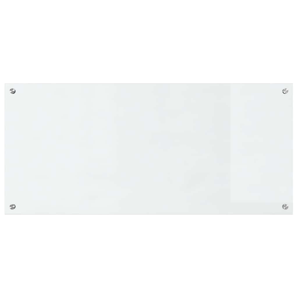 Køkkenbacksplash 2 stk. Transparent 110 x 50 cm hærdet glas