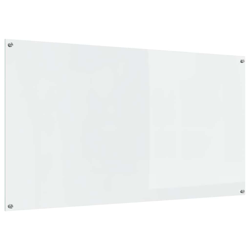 Køkkenbacksplash 2 stk. Transparent 110 x 60 cm hærdet glas