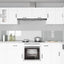 Køkkenbacksplash 2 stk. Transparent 120 x 40 cm hærdet glas