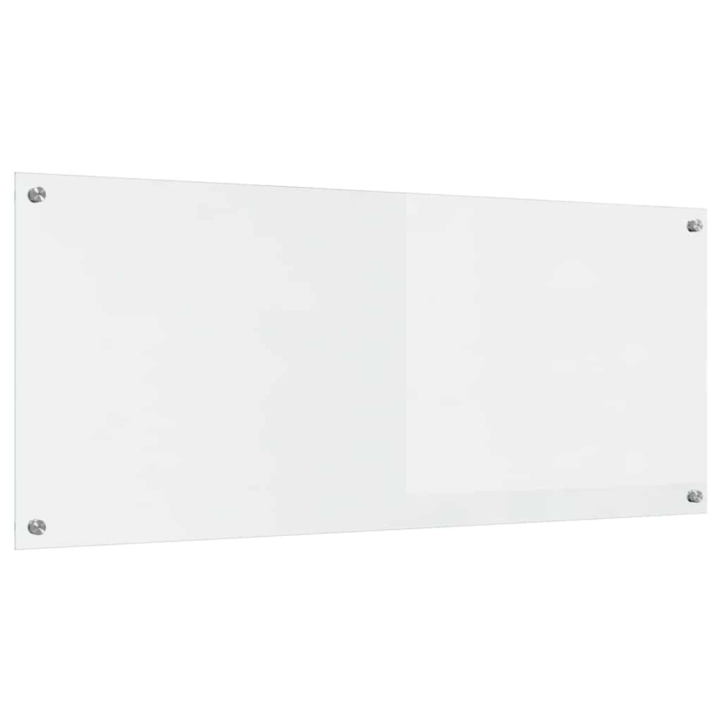 Køkkenbacksplash 2 stk. Transparent 120 x 50 cm hærdet glas