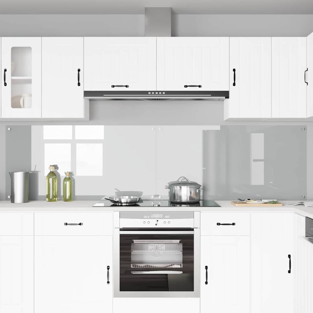 Køkkenbacksplash 2 stk. Transparent 120 x 60 cm hærdet glas