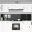 Køkkenbacksplash 2 stk. Sort 120 x 50 cm hærdet glas