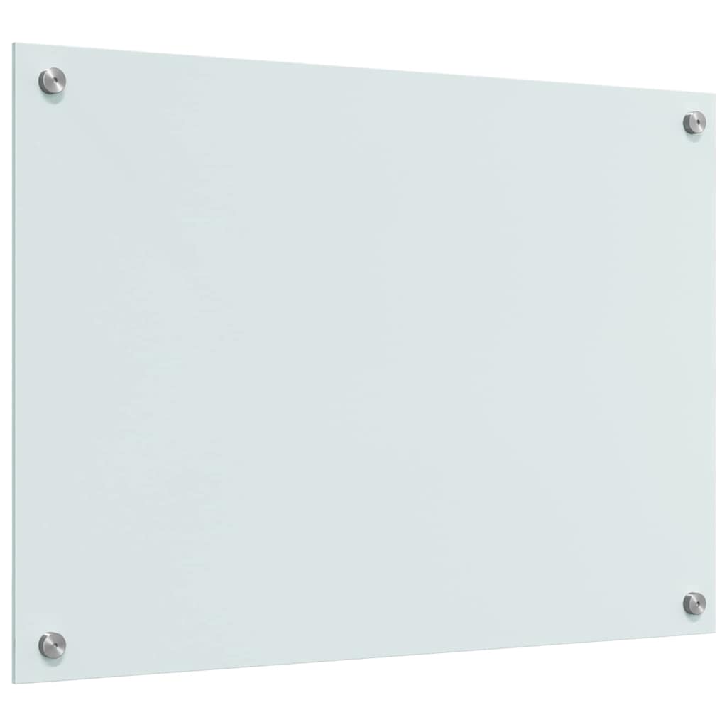 Køkkenbacksplash 2 stk. Hvid 70 x 50 cm hærdet glas