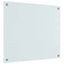 Køkkenbacksplash 2 stk. Hvid 70 x 60 cm hærdet glas