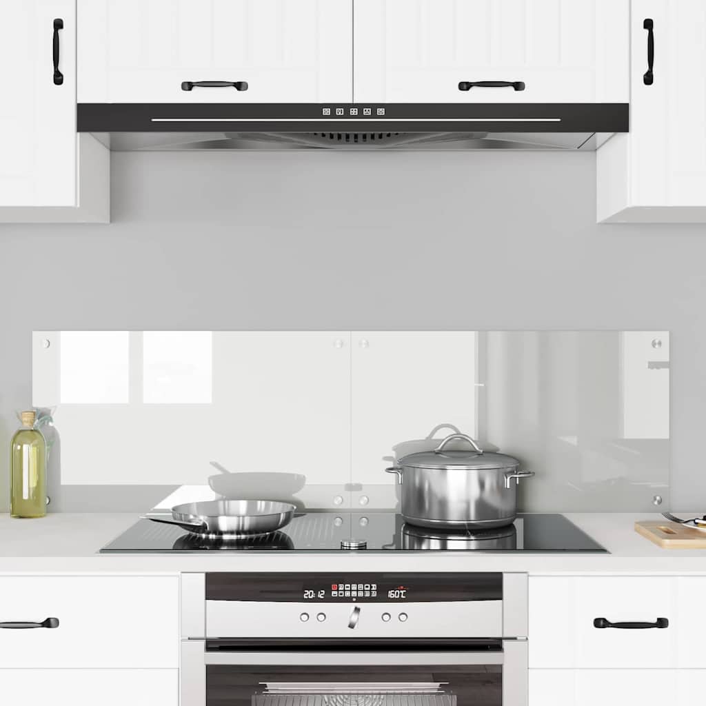 Køkkenbacksplash 2 stk. Transparent 70 x 40 cm hærdet glas