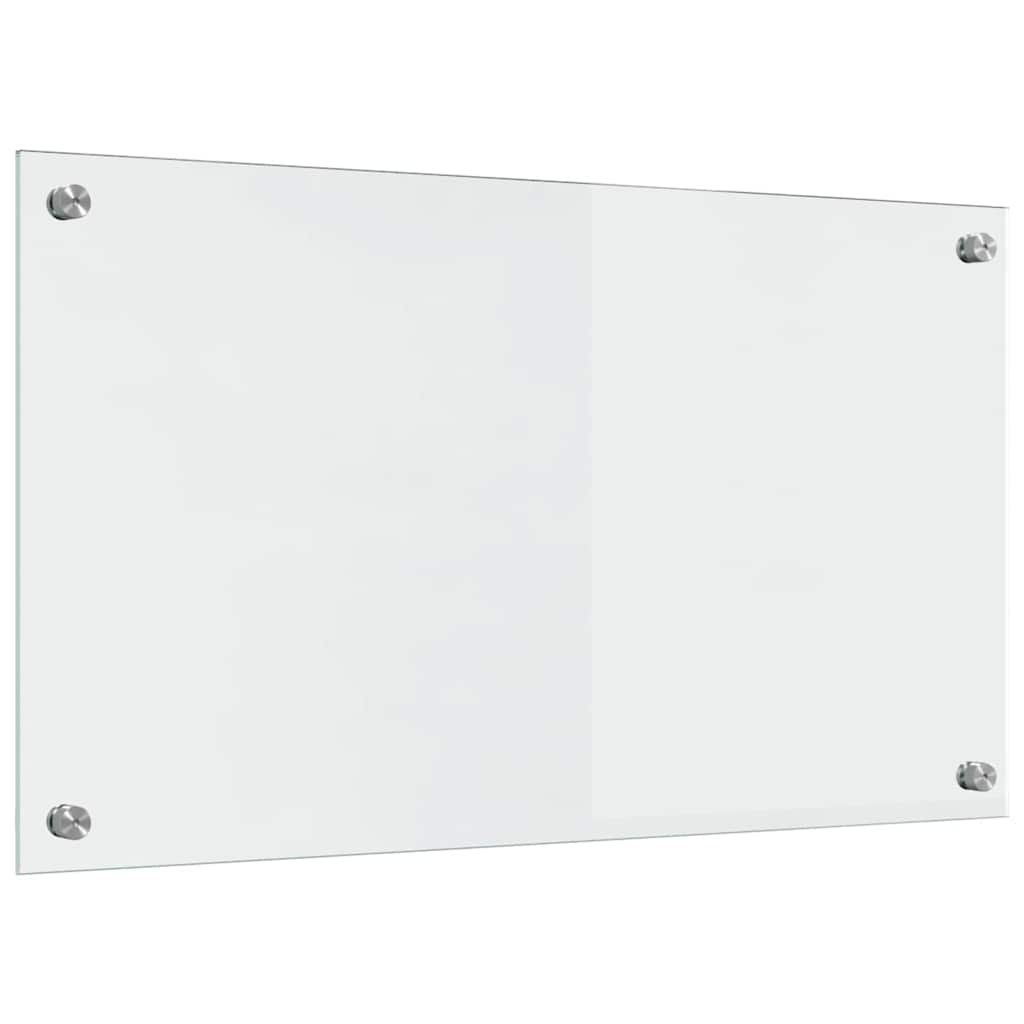 Køkkenbacksplash 2 stk. Transparent 70 x 40 cm hærdet glas